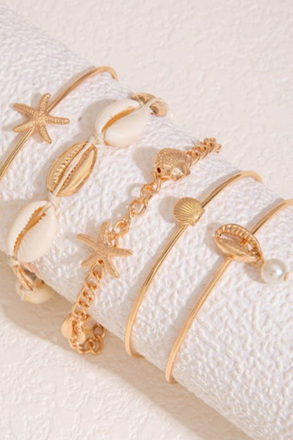 Bracelet with Shells and Starfish