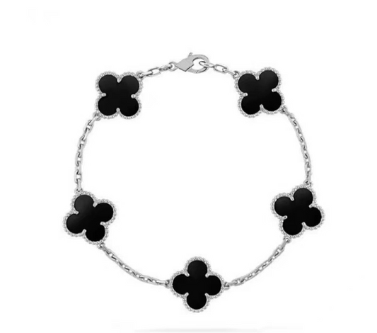 Cloverleaf Black Silver